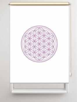 Rollo Blume des Lebens lila blanco